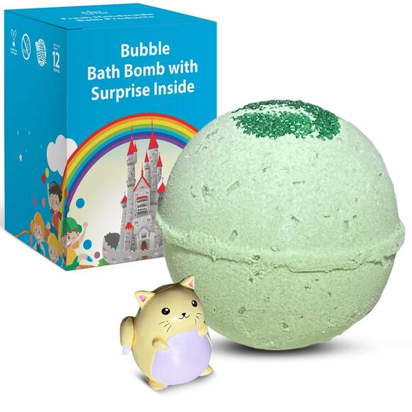 Chubby CAT Toy Bath Bomb for Kids with Surprise Inside - Picture 1 of 5
